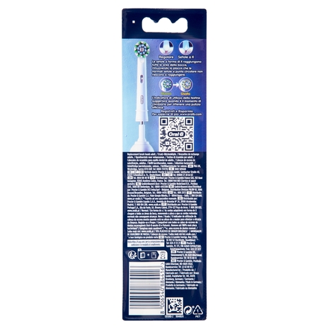 Oral-B Testine di Ricambio Pro Cross Action per Spazzolino Elettrico Denti Ricaricabile 2 pz